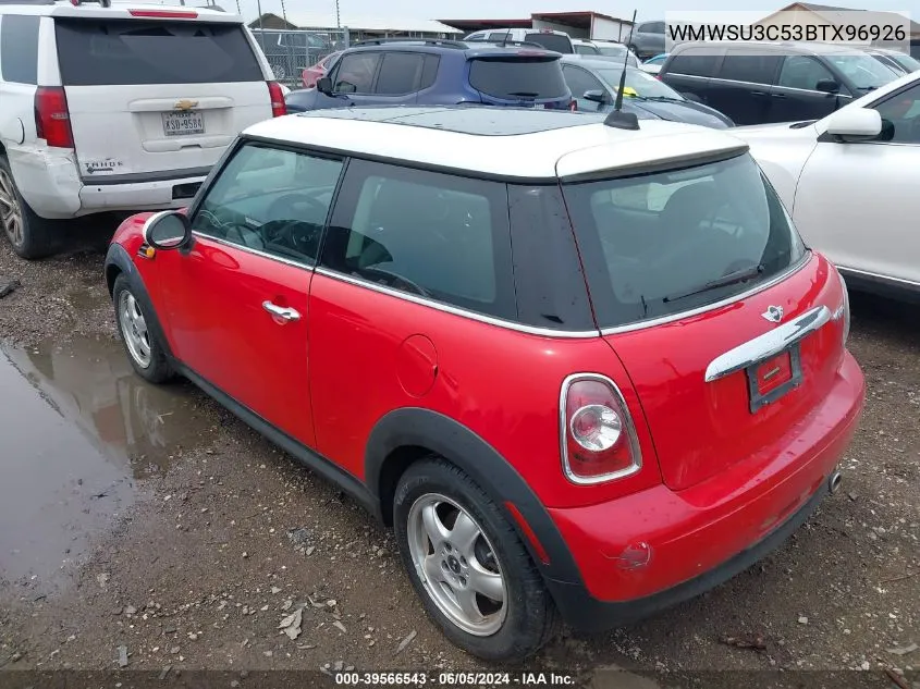 WMWSU3C53BTX96926 2011 Mini Cooper