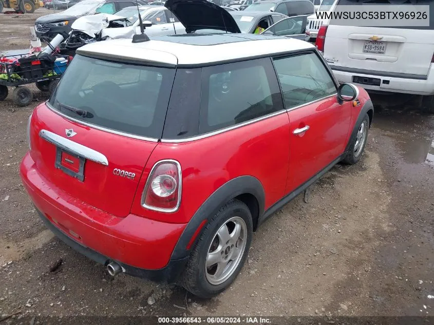 WMWSU3C53BTX96926 2011 Mini Cooper