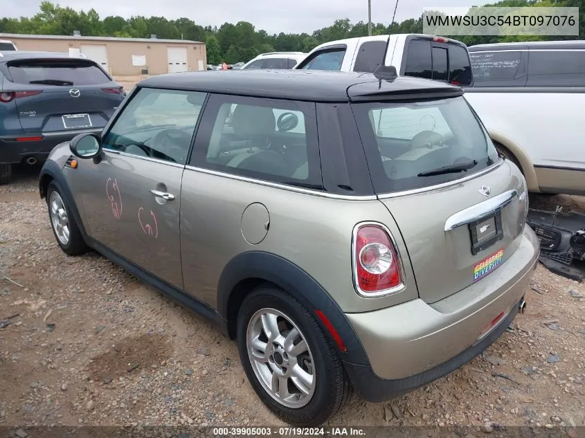 2011 Mini Cooper VIN: WMWSU3C54BT097076 Lot: 39905003