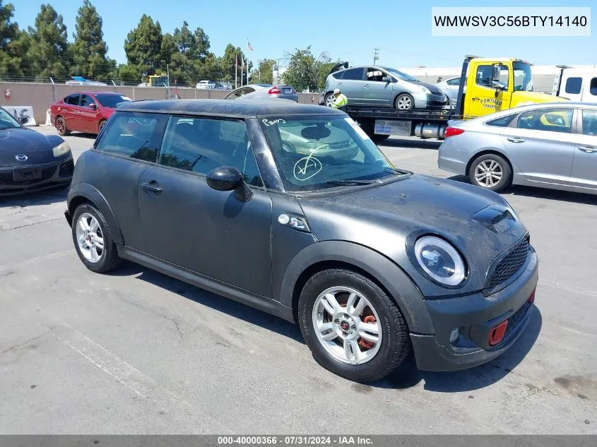 2011 Mini Cooper S VIN: WMWSV3C56BTY14140 Lot: 40000366