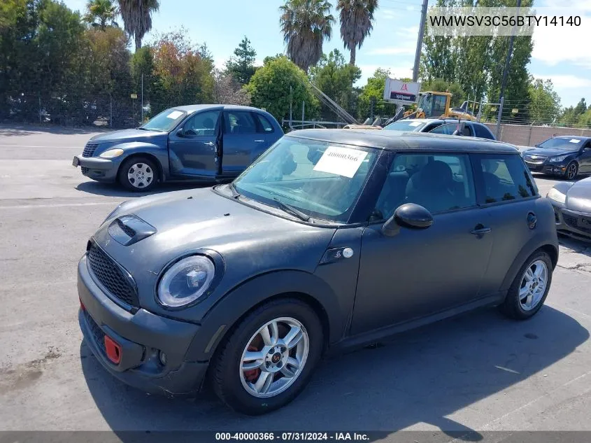 2011 Mini Cooper S VIN: WMWSV3C56BTY14140 Lot: 40000366