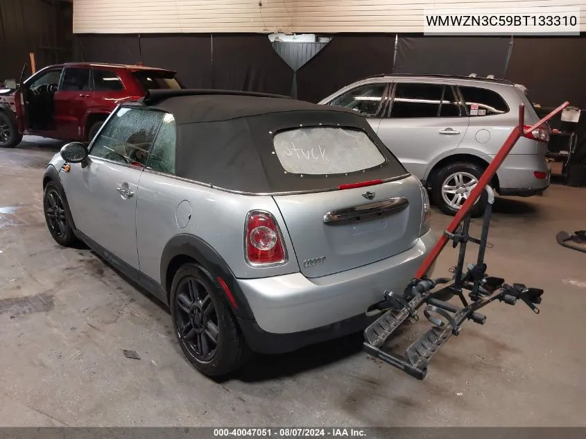 2011 Mini Cooper VIN: WMWZN3C59BT133310 Lot: 40047051