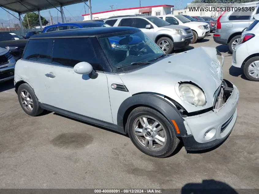 2011 Mini Cooper VIN: WMWSU3C53BT095349 Lot: 40088091