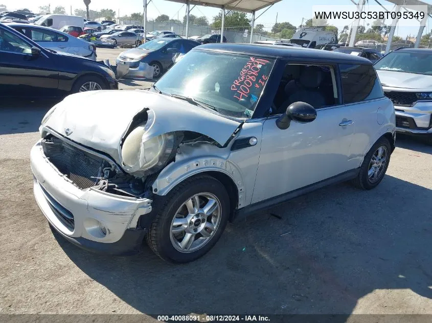 2011 Mini Cooper VIN: WMWSU3C53BT095349 Lot: 40088091