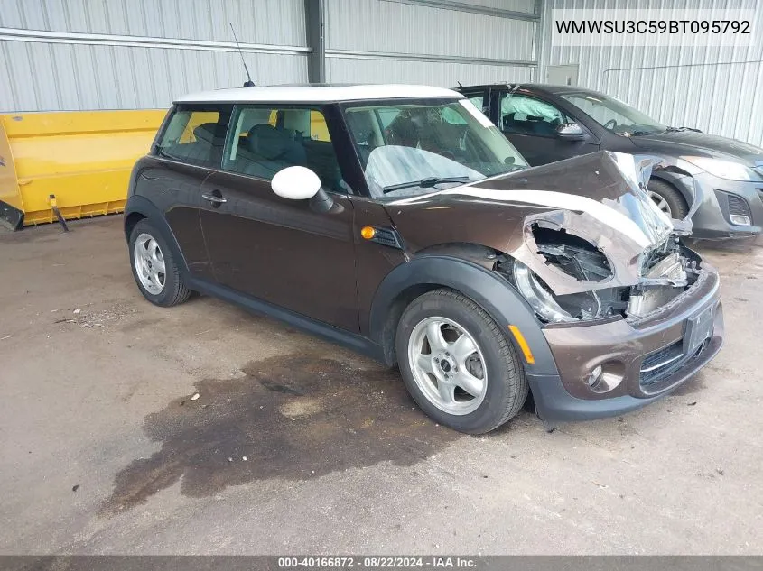 2011 Mini Cooper VIN: WMWSU3C59BT095792 Lot: 40166872