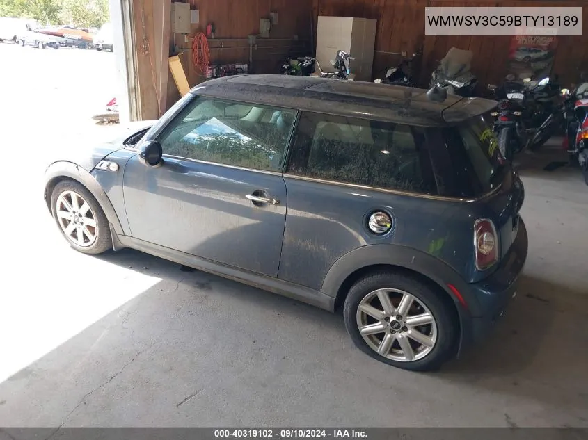 2011 Mini Cooper S VIN: WMWSV3C59BTY13189 Lot: 40319102