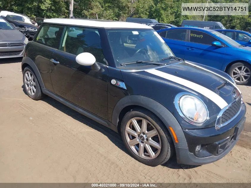 2011 Mini Cooper S VIN: WMWSV3C52BTY14751 Lot: 40321000