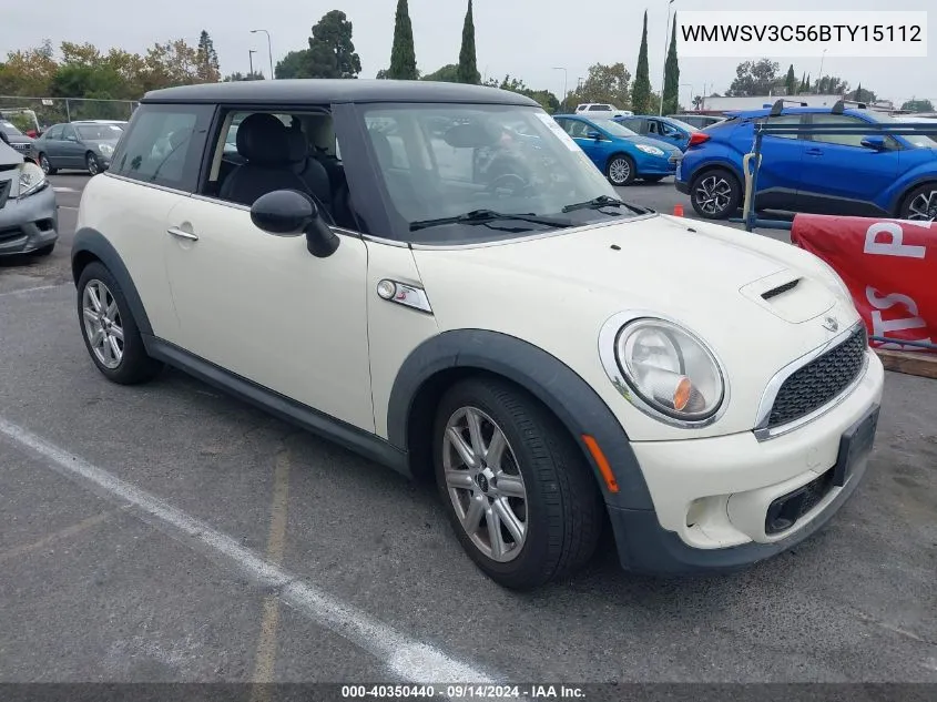 2011 Mini Cooper S VIN: WMWSV3C56BTY15112 Lot: 40350440