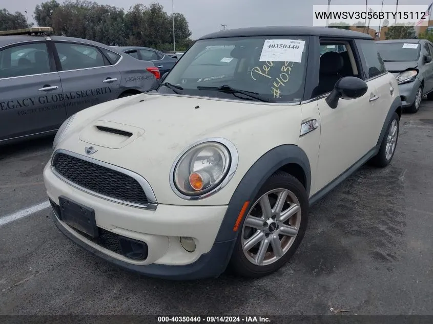 2011 Mini Cooper S VIN: WMWSV3C56BTY15112 Lot: 40350440