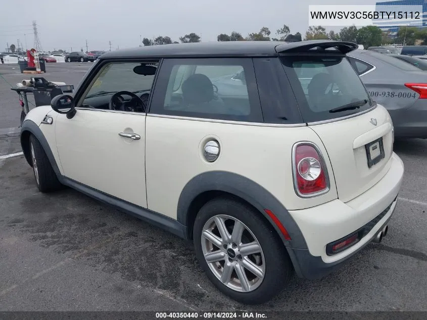 2011 Mini Cooper S VIN: WMWSV3C56BTY15112 Lot: 40350440