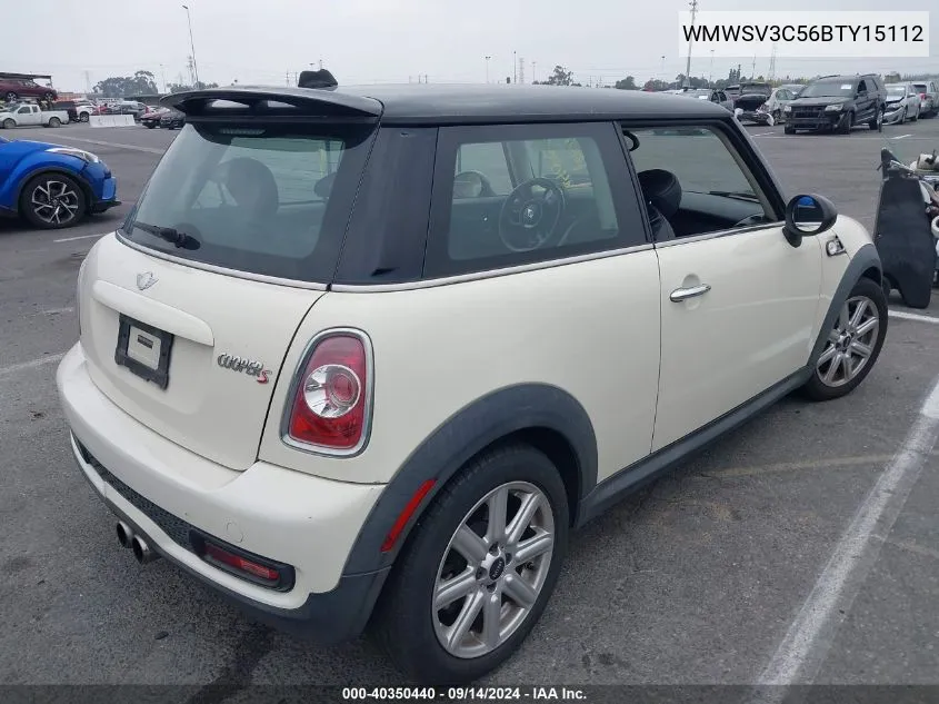 2011 Mini Cooper S VIN: WMWSV3C56BTY15112 Lot: 40350440