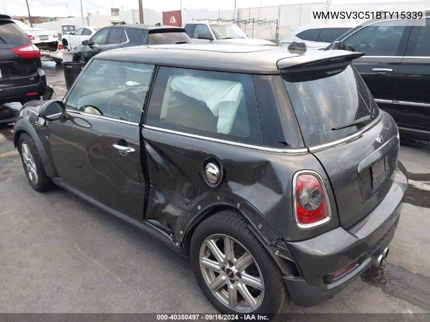 WMWSV3C51BTY15339 2011 Mini Cooper S