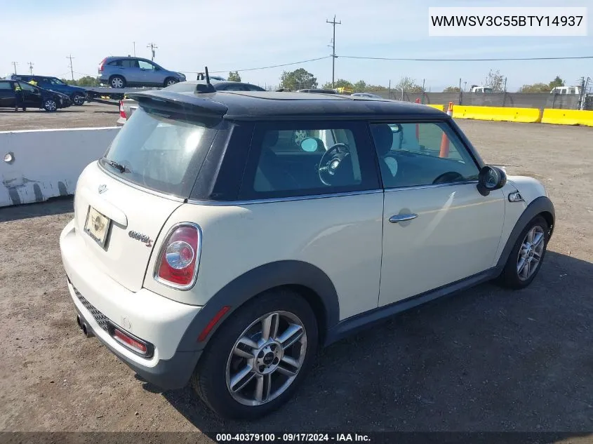 2011 Mini Cooper S VIN: WMWSV3C55BTY14937 Lot: 40379100