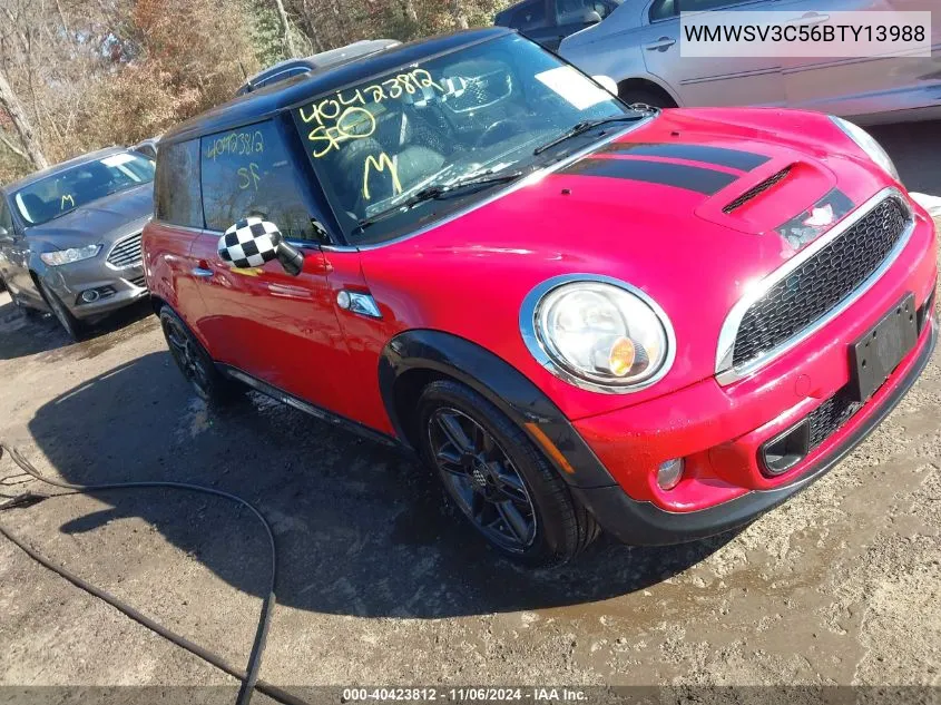 2011 Mini Cooper S VIN: WMWSV3C56BTY13988 Lot: 40423812