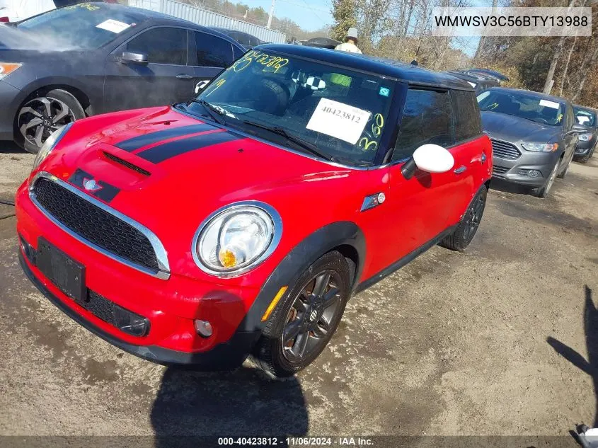 2011 Mini Cooper S VIN: WMWSV3C56BTY13988 Lot: 40423812