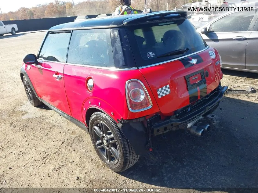 2011 Mini Cooper S VIN: WMWSV3C56BTY13988 Lot: 40423812