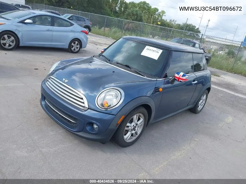 2011 Mini Cooper VIN: WMWSU3C54BT096672 Lot: 40434526