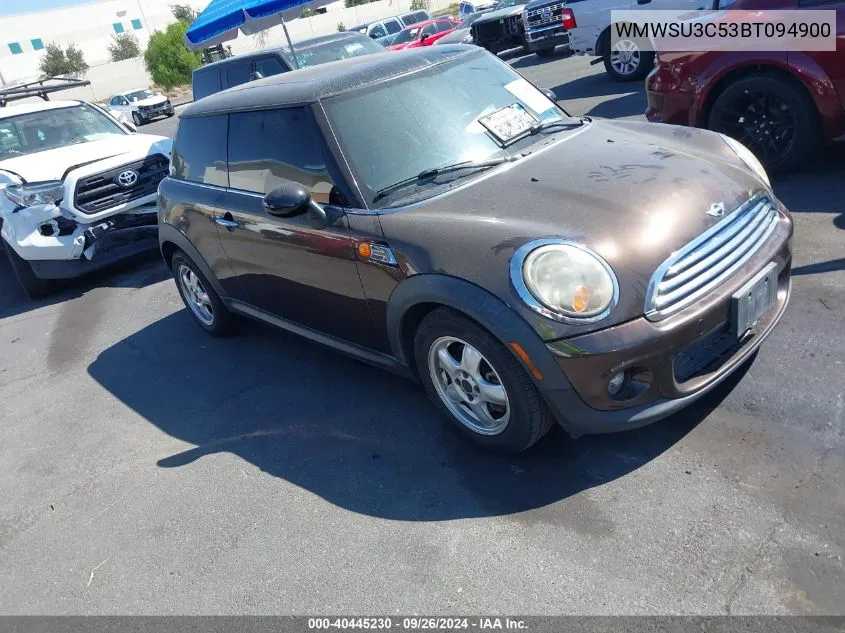 2011 Mini Cooper VIN: WMWSU3C53BT094900 Lot: 40445230