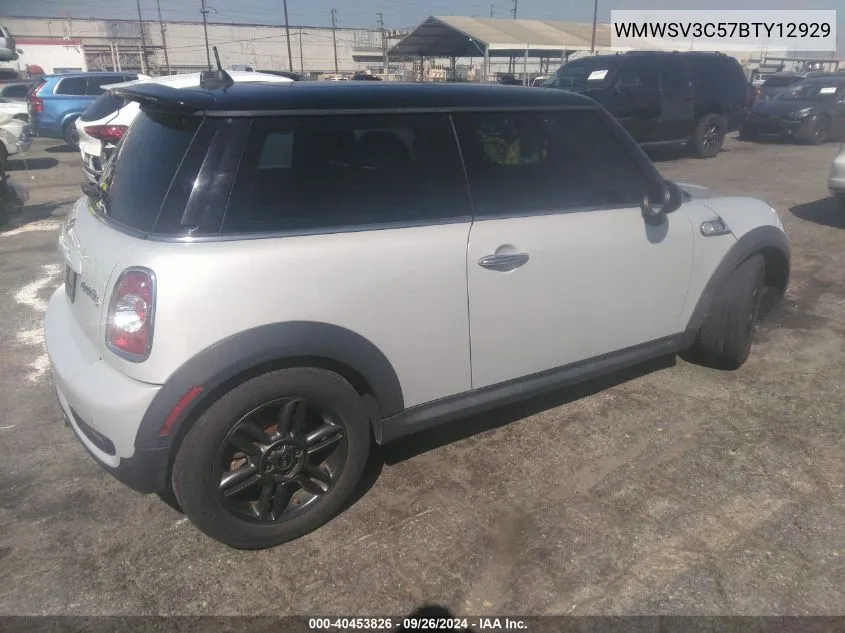 2011 Mini Cooper S VIN: WMWSV3C57BTY12929 Lot: 40453826