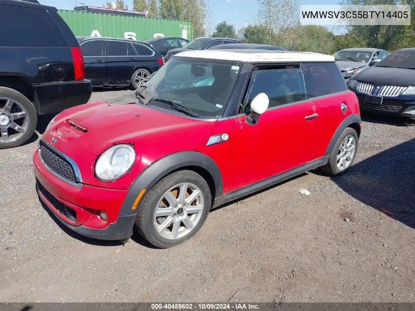 2011 Mini Cooper S S VIN: WMWSV3C55BTY14405 Lot: 40459602