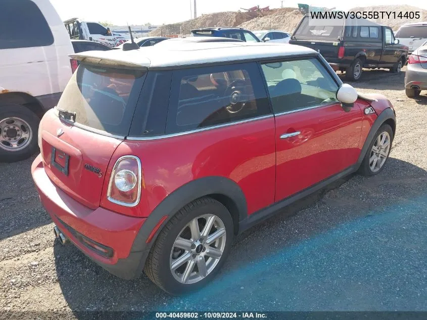 2011 Mini Cooper S S VIN: WMWSV3C55BTY14405 Lot: 40459602