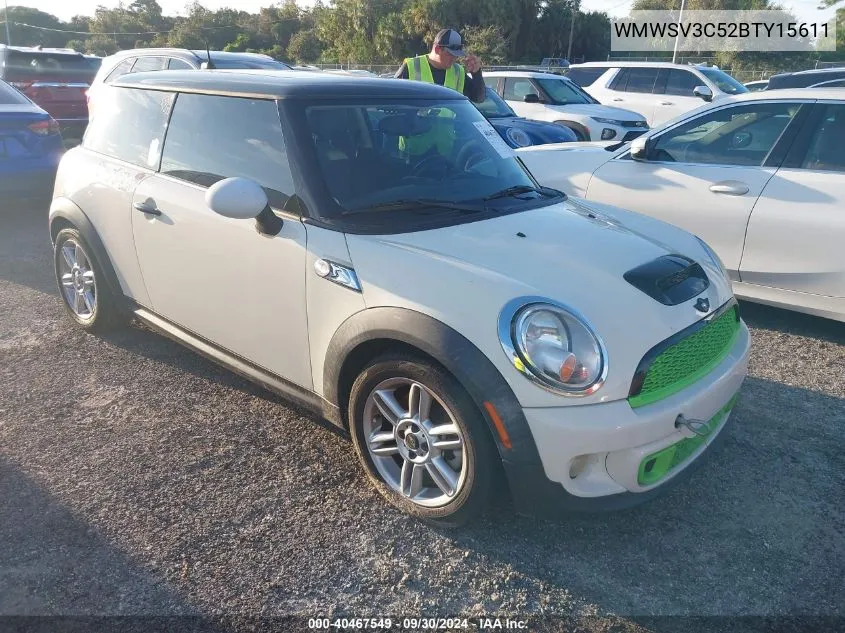 2011 Mini Cooper S VIN: WMWSV3C52BTY15611 Lot: 40467549