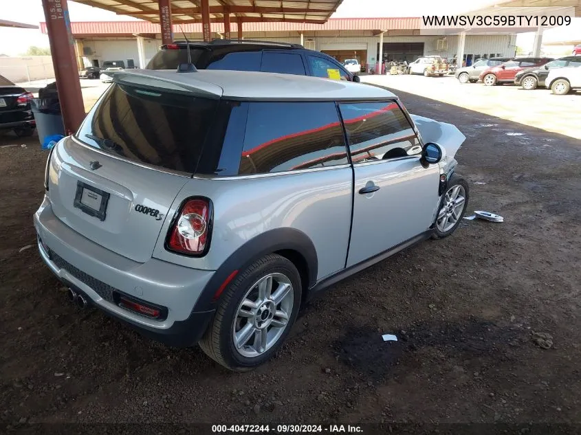 2011 Mini Cooper S VIN: WMWSV3C59BTY12009 Lot: 40472244