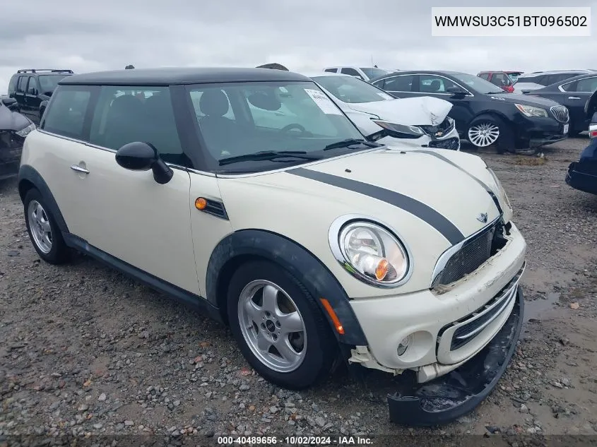 2011 Mini Cooper VIN: WMWSU3C51BT096502 Lot: 40489656