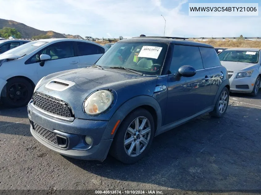 2011 Mini Cooper S VIN: WMWSV3C54BTY21006 Lot: 40513574