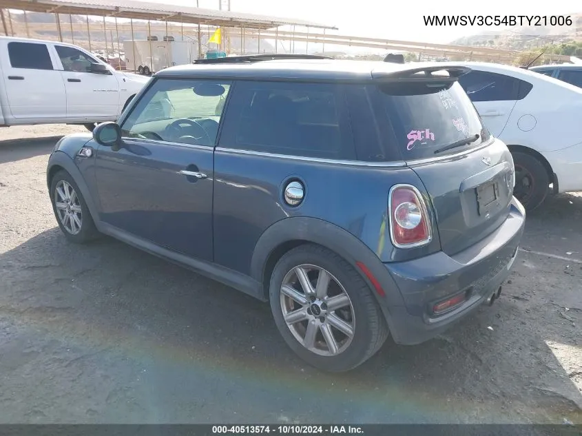 2011 Mini Cooper S VIN: WMWSV3C54BTY21006 Lot: 40513574