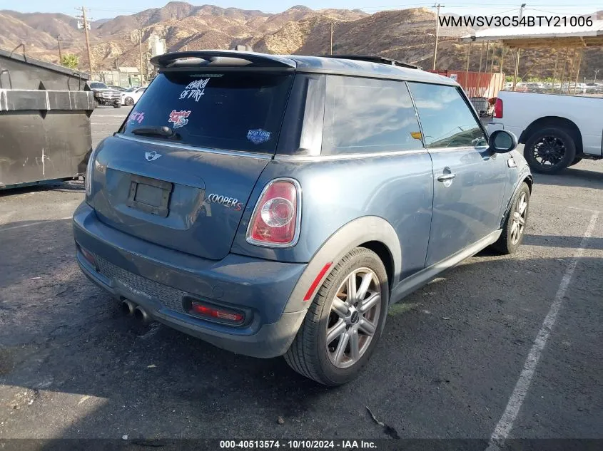 2011 Mini Cooper S VIN: WMWSV3C54BTY21006 Lot: 40513574