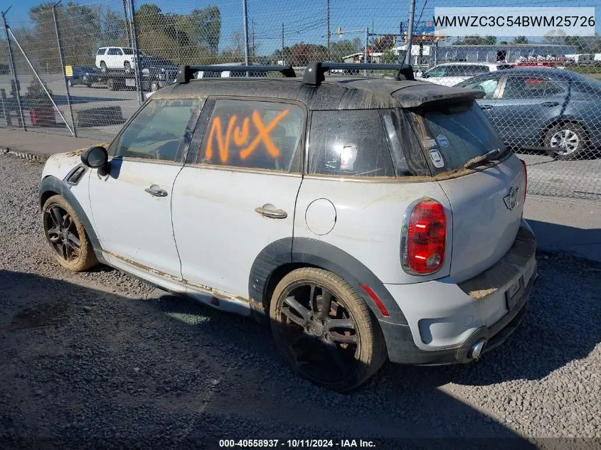 2011 Mini Cooper S Countryman VIN: WMWZC3C54BWM25726 Lot: 40558937