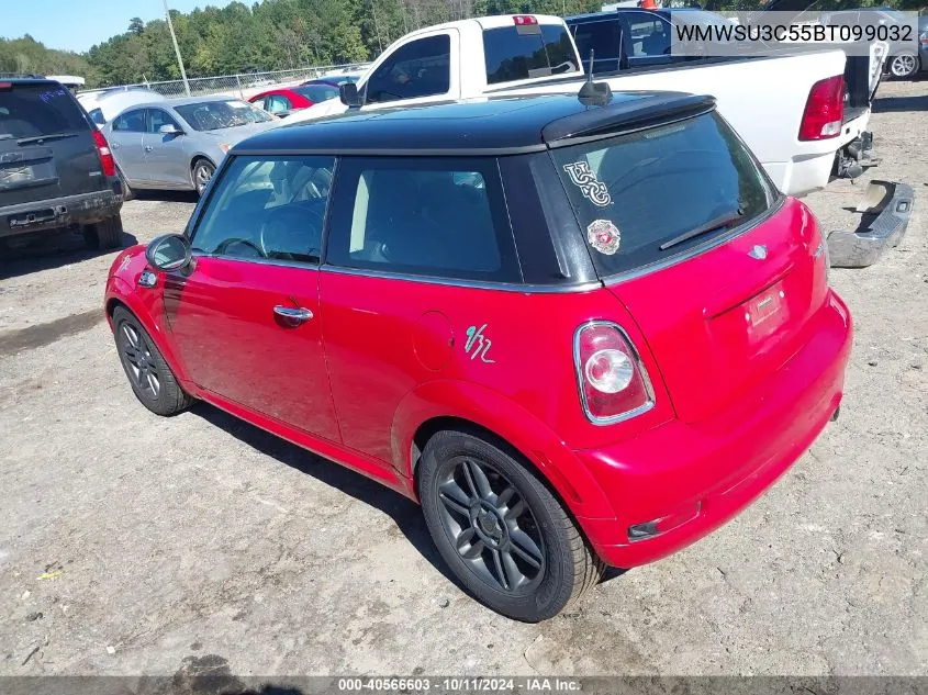 2011 Mini Cooper VIN: WMWSU3C55BT099032 Lot: 40566603