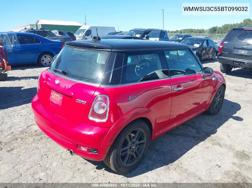 2011 Mini Cooper VIN: WMWSU3C55BT099032 Lot: 40566603