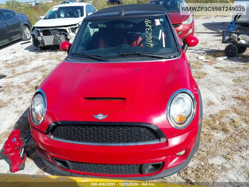 2011 Mini Cooper S VIN: WMWZP3C59BT249035 Lot: 40623891