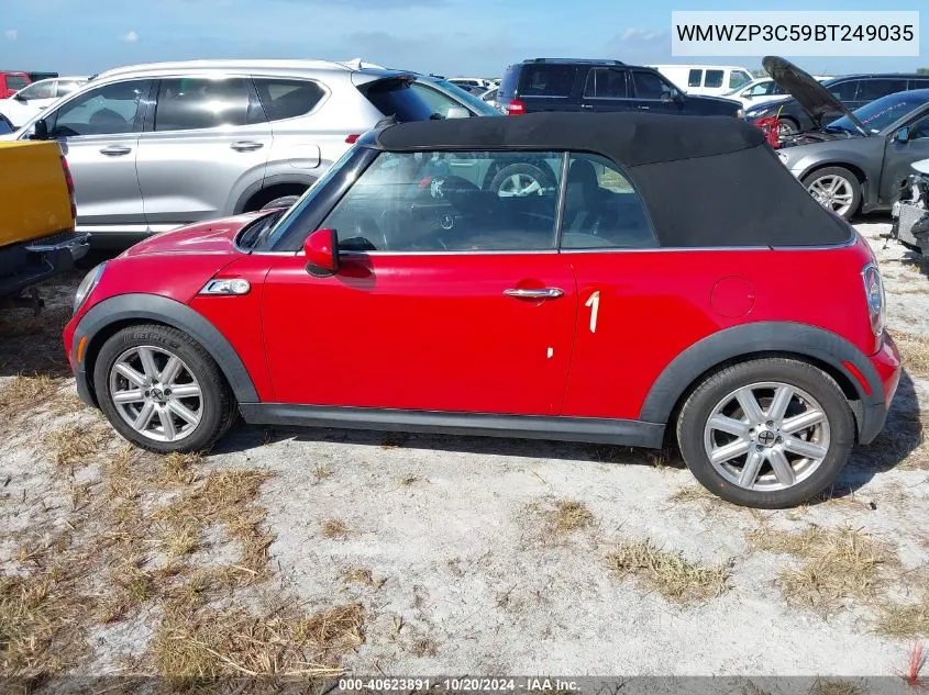 2011 Mini Cooper S VIN: WMWZP3C59BT249035 Lot: 40623891