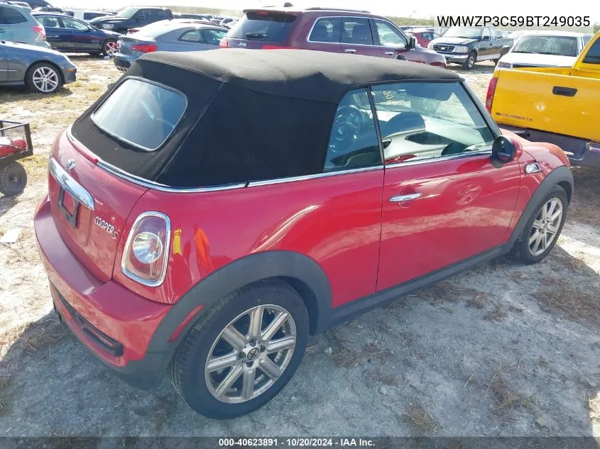 2011 Mini Cooper S VIN: WMWZP3C59BT249035 Lot: 40623891