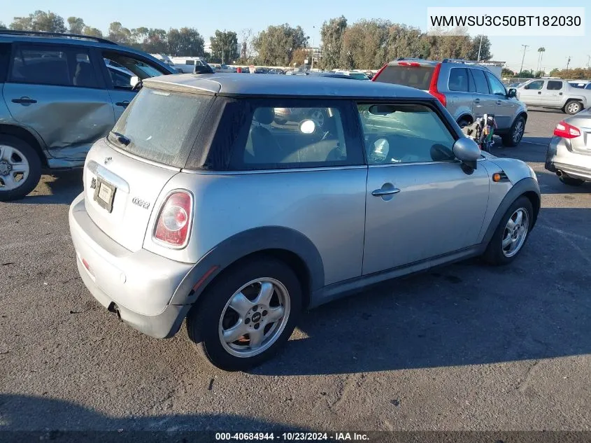 2011 Mini Cooper VIN: WMWSU3C50BT182030 Lot: 40684944