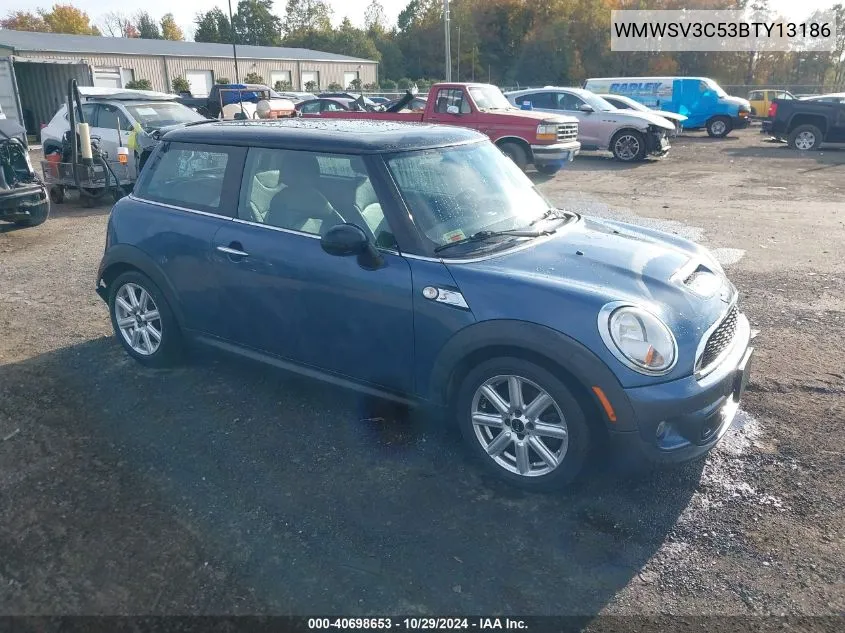 2011 Mini Cooper S VIN: WMWSV3C53BTY13186 Lot: 40698653