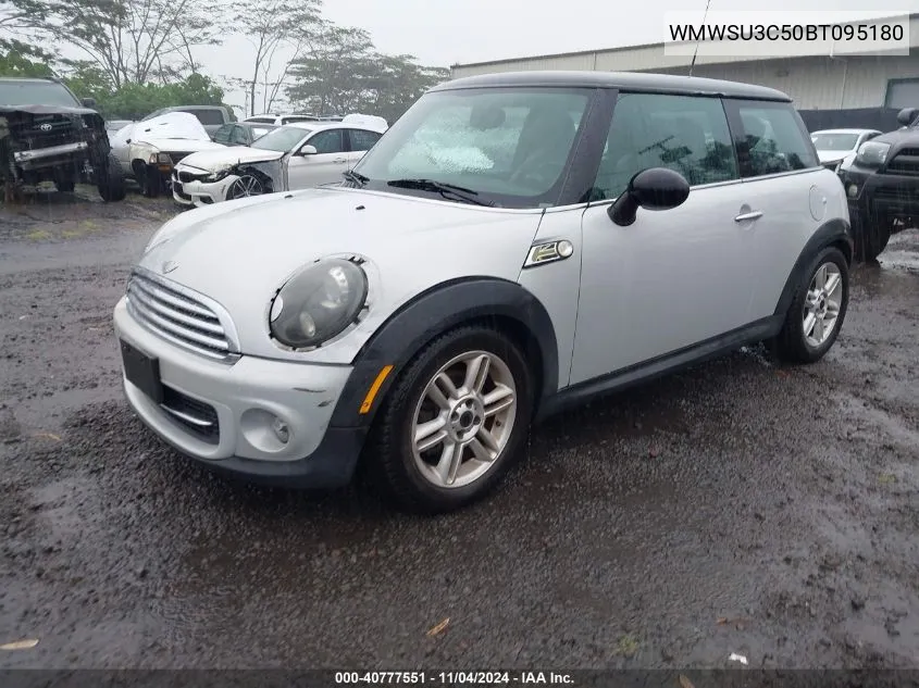 2011 Mini Cooper VIN: WMWSU3C50BT095180 Lot: 40777551