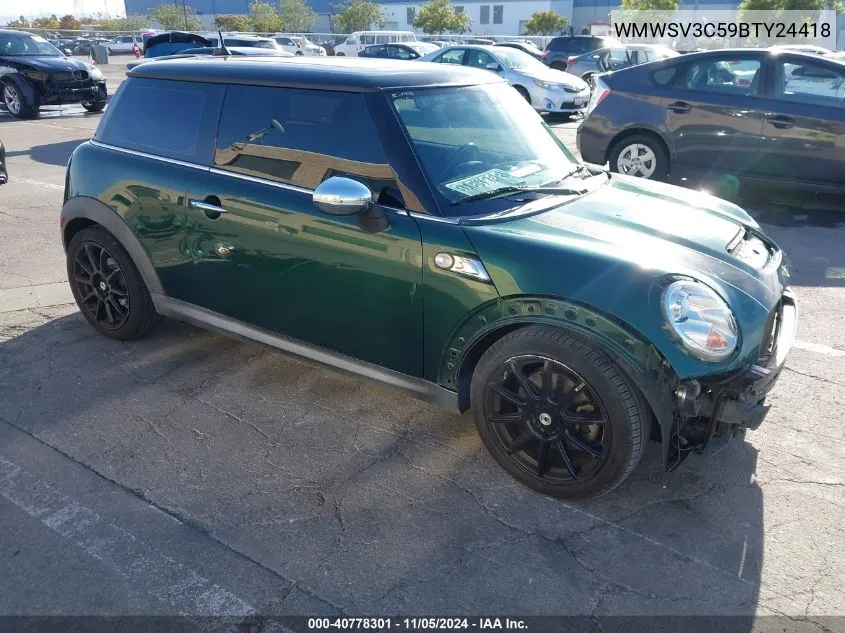 2011 Mini Cooper S VIN: WMWSV3C59BTY24418 Lot: 40778301