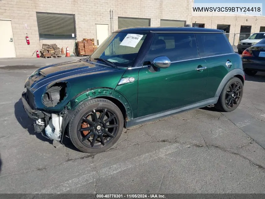 2011 Mini Cooper S VIN: WMWSV3C59BTY24418 Lot: 40778301