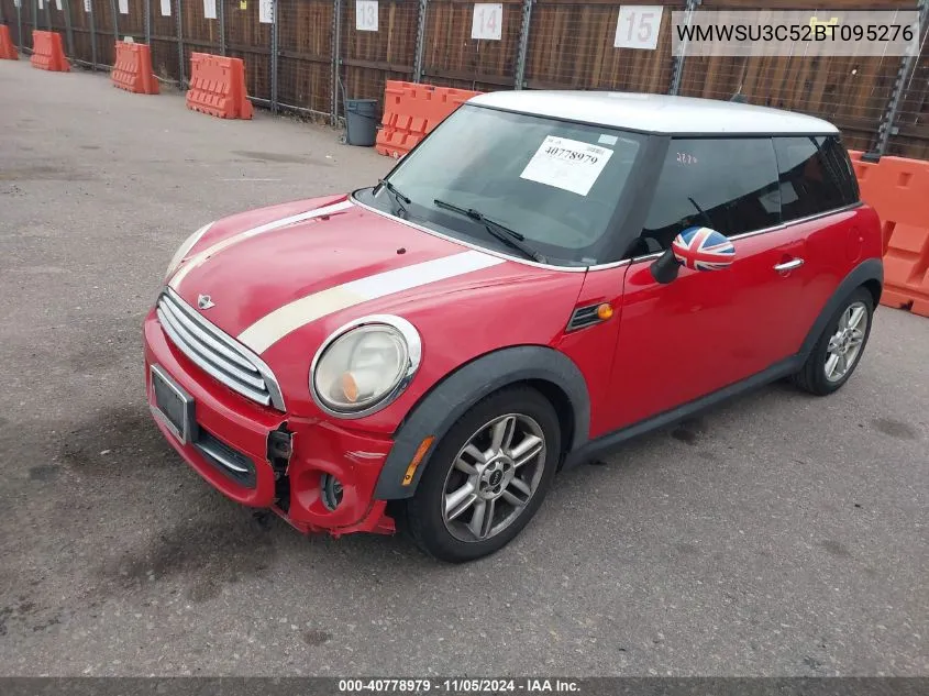 2011 Mini Cooper VIN: WMWSU3C52BT095276 Lot: 40778979