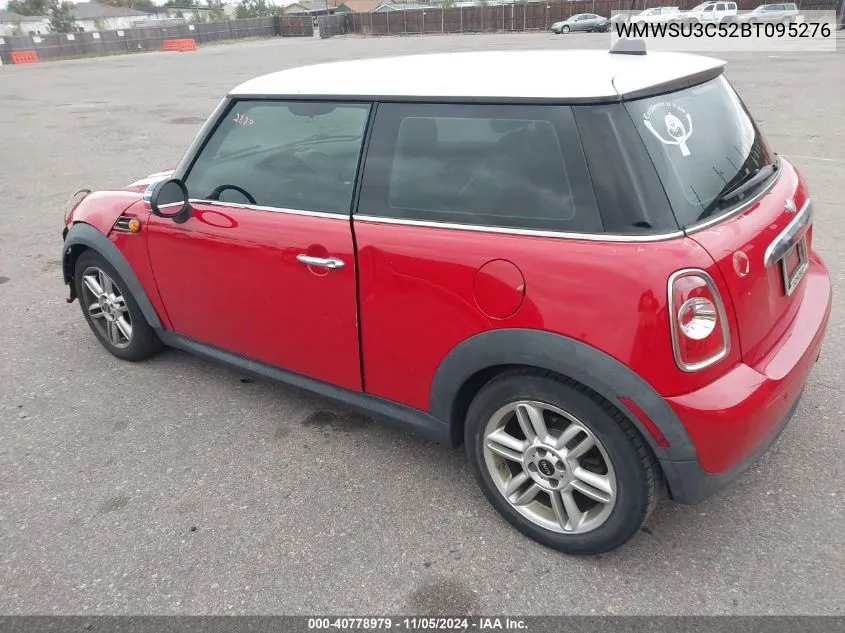 2011 Mini Cooper VIN: WMWSU3C52BT095276 Lot: 40778979