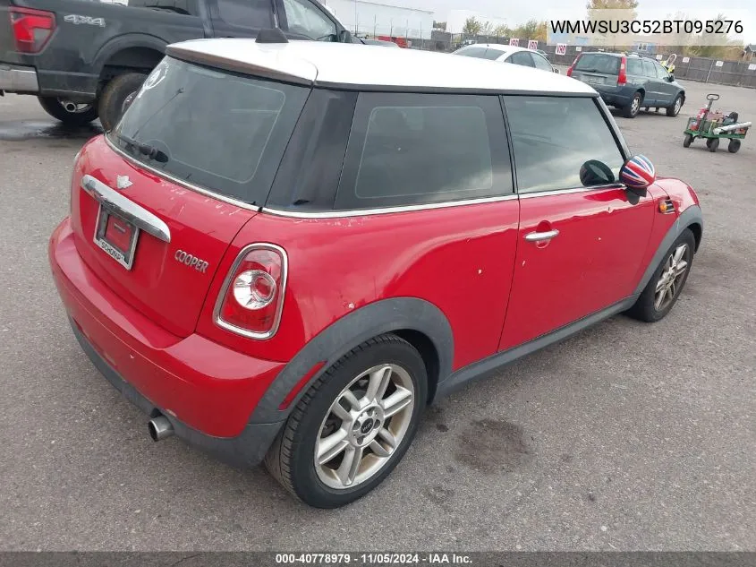 2011 Mini Cooper VIN: WMWSU3C52BT095276 Lot: 40778979