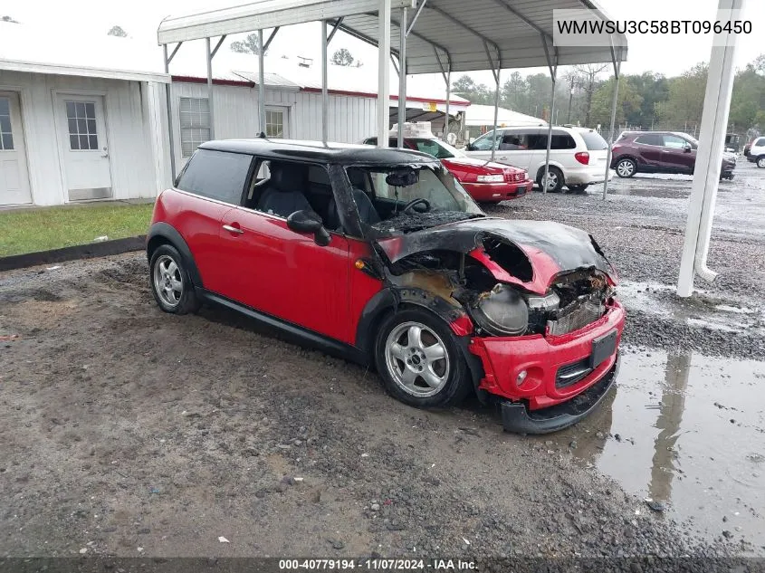 2011 Mini Cooper VIN: WMWSU3C58BT096450 Lot: 40779194