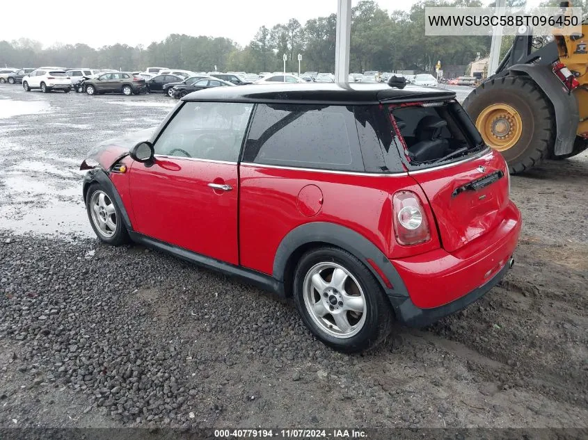 2011 Mini Cooper VIN: WMWSU3C58BT096450 Lot: 40779194