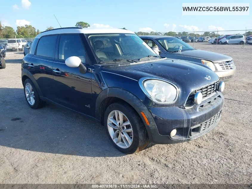 2011 Mini Cooper S Countryman VIN: WMWZC5C56BWL55397 Lot: 40783878