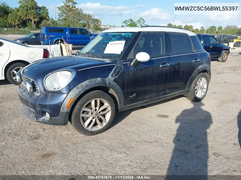 2011 Mini Cooper S Countryman VIN: WMWZC5C56BWL55397 Lot: 40783878