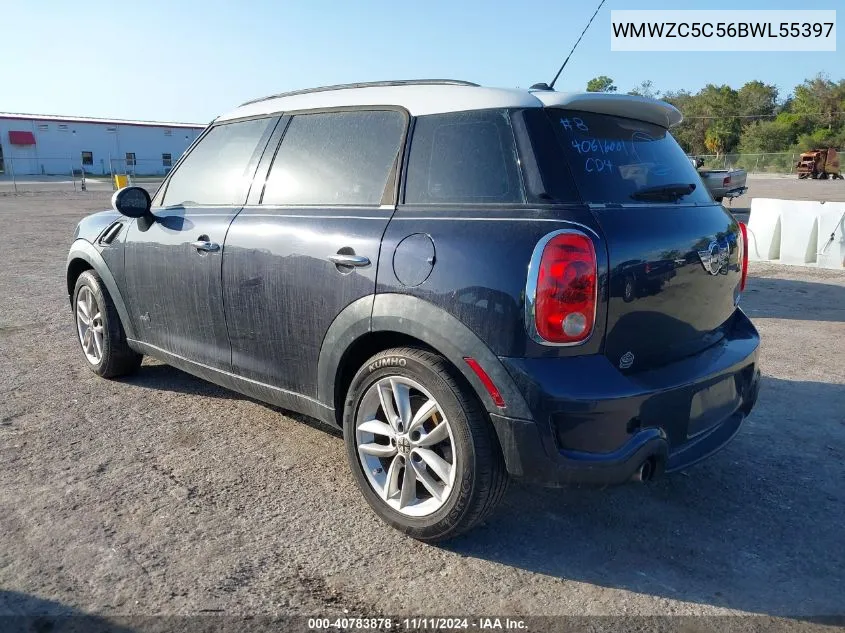 2011 Mini Cooper S Countryman VIN: WMWZC5C56BWL55397 Lot: 40783878